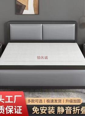 折叠租床单XJV人双人床艺宿舍办公室午休木板出屋铁床家床用硬板