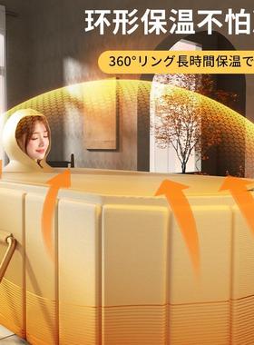 泡澡桶用折大人家浴缸成人洗澡桶全身叠婴儿童可浴F985M75T盆沐浴