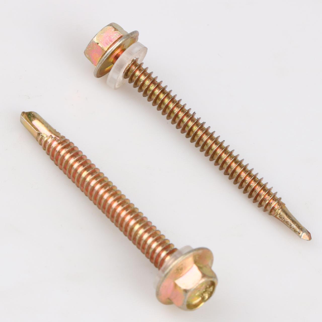 质闪钻尾丝外六角彩电博钢XTL瓦尾自攻自钻燕尾钉非标4.2粗整箱