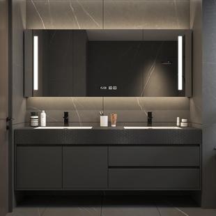 A9板L设计定制浴室柜无缝拼接盆329组合轻岩奢师卫生间洗手台洗漱