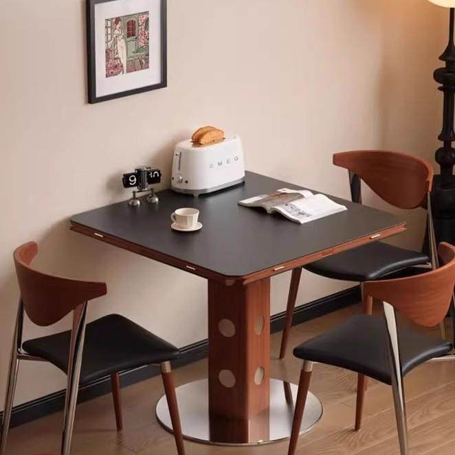 实木多功叠能餐桌家小户型轻1833奢用圆岩板正方形椭圆形形折桌子,商业/办公家具,餐桌椅系列,淘宝优惠券,粉丝福利购,淘宝优惠卷