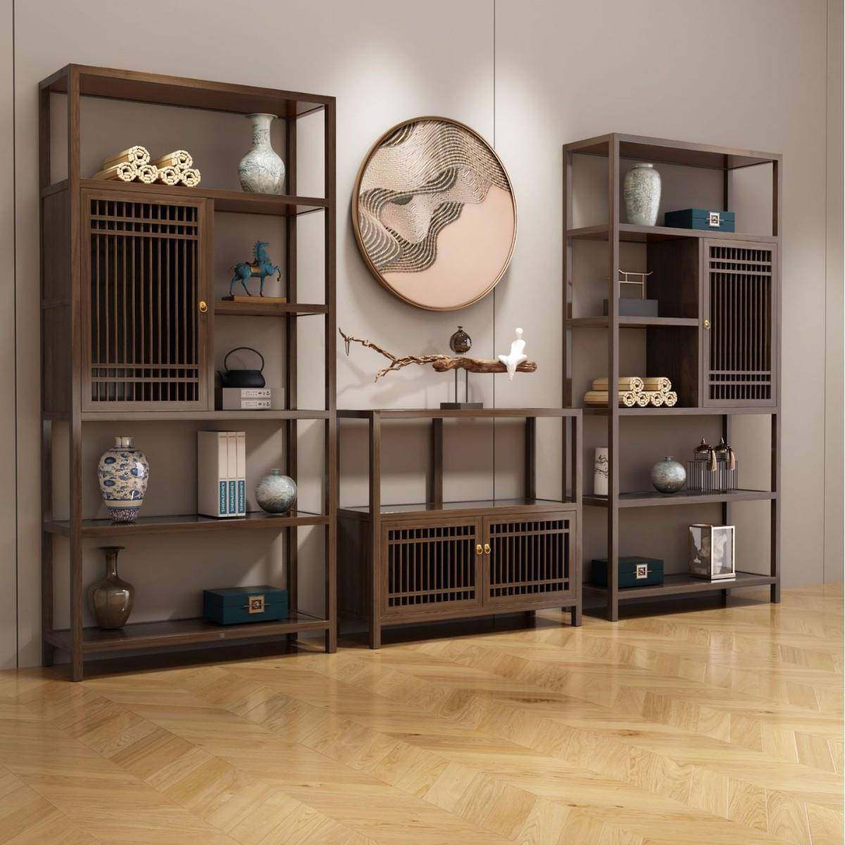 中式848实博古架茶室玄关柜客厅纳古木董收置物架办公室新书架收