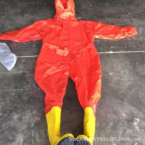 耐酸碱均码二级化学防护服阻燃面料半封闭生化服轻型生物防护服