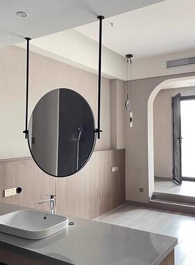 民宿酒店天花板镜吊杆圆形智间镜浴室CY-05182镜化妆镜能卫生镜装