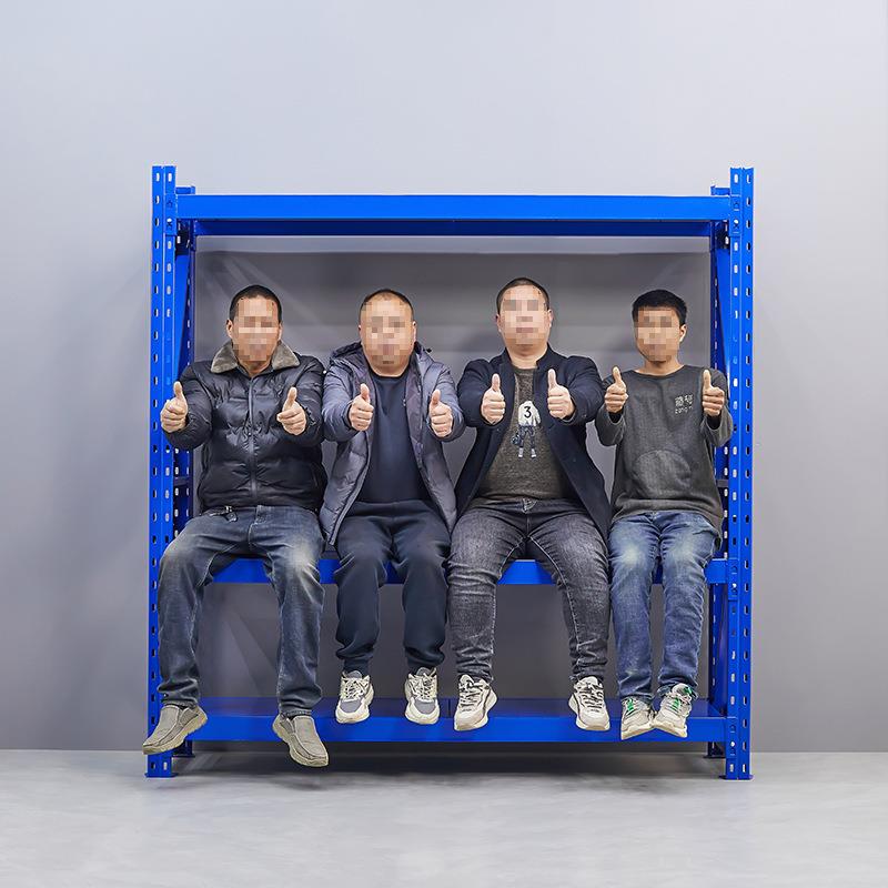 仓库仓储架置物架四层展架加示厚地下室用储物家架货物铁货JLU架