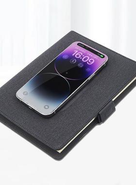 无线充电O记本事本创意多功电源笔记本充电LO能G活页TSBA5本