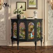 客厅户门厅柜靠墙储装 法式 复古实木玄物关柜BYH美式 饰角柜入柜六