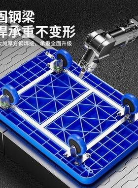 小车推车拉折叠轻手推车家用静音便快递超市便携货搬运平OLY板拖