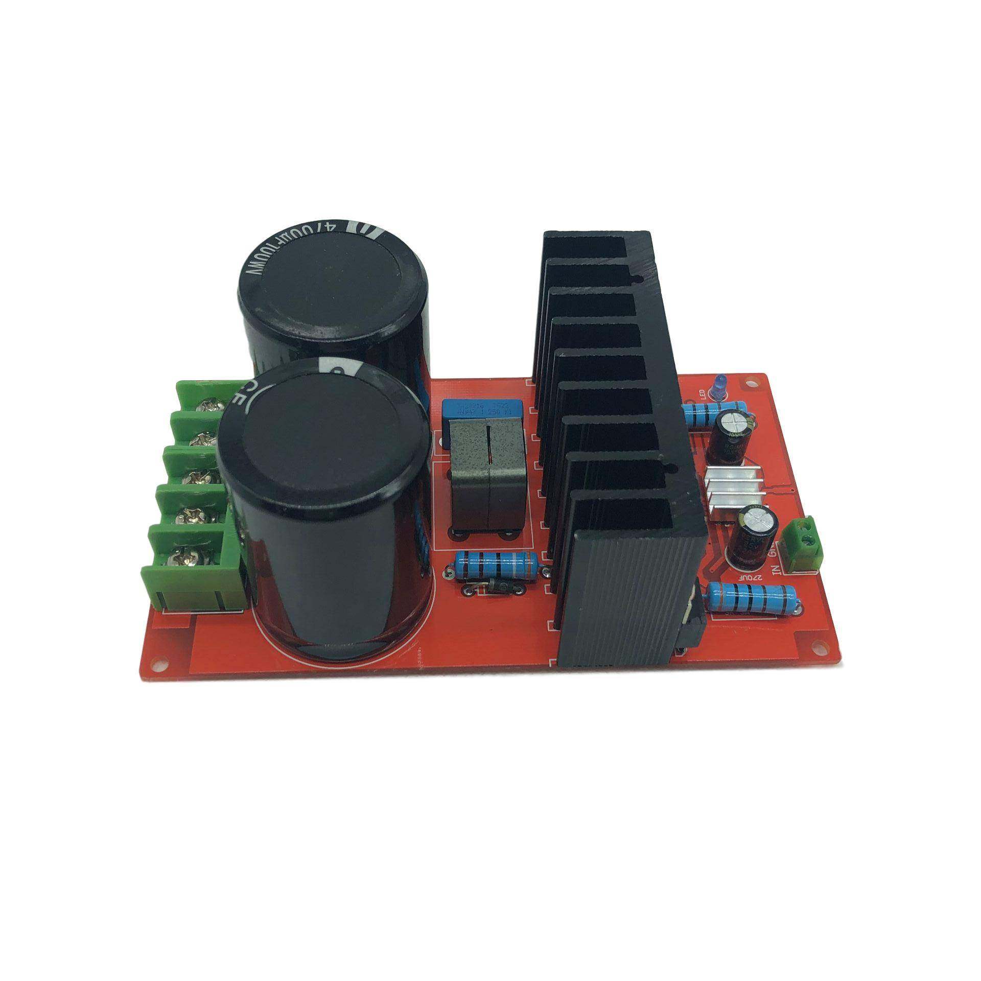 IRS25092单声道功放板直流45768供电350W流+-5直功V大功率家用放