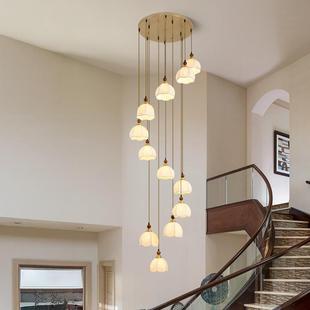 旋转复古式楼楼梯灯31905诧f风复寂古lot公寓民宿跃层挑空别墅中