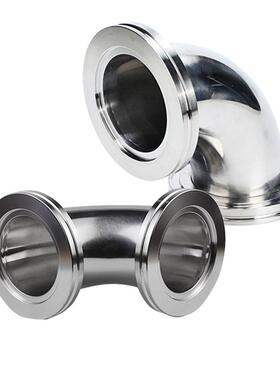 锈钢IS钢O真空卡钳法兰弯头304不锈弯头ISO63/80/10/不IS91150O16