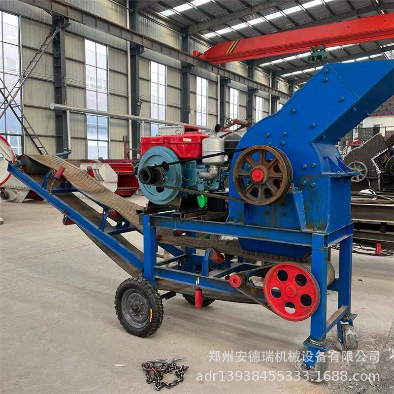 60*080200*3000重锤破机大小碎型建筑垃锤圾碎石机石灰石式破碎机