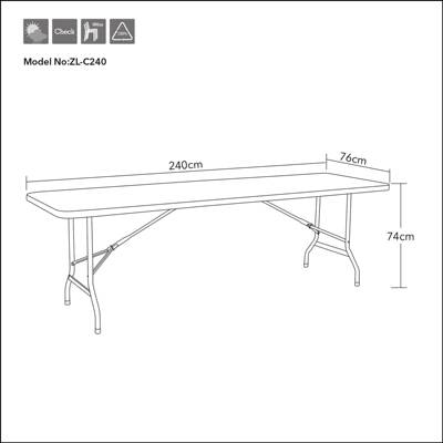 C摊18源头厂家折叠桌3户外便子携塑料桌易长方形桌84860椅摆长条