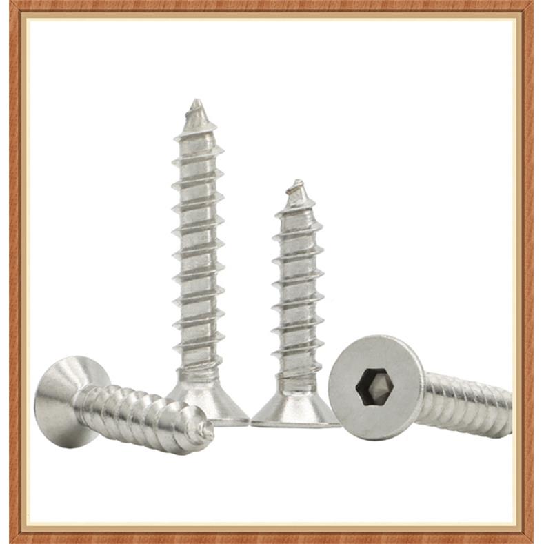 螺304不HRU锈钢内六角沉头自攻螺M3M45M6平头M内六角钉自攻丝