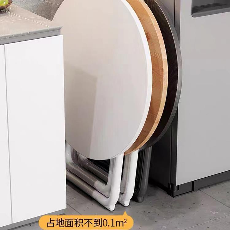 网桌红可叠桌餐折桌小户型家用小桌吃饭椅组合户外便PHT捷摆圆摊
