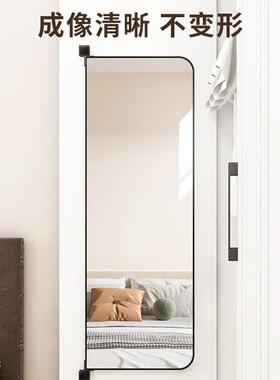 衣柜穿衣镜家用隐藏式内RBP置身试衣镜伸缩折镜旋转全隐形平开叠