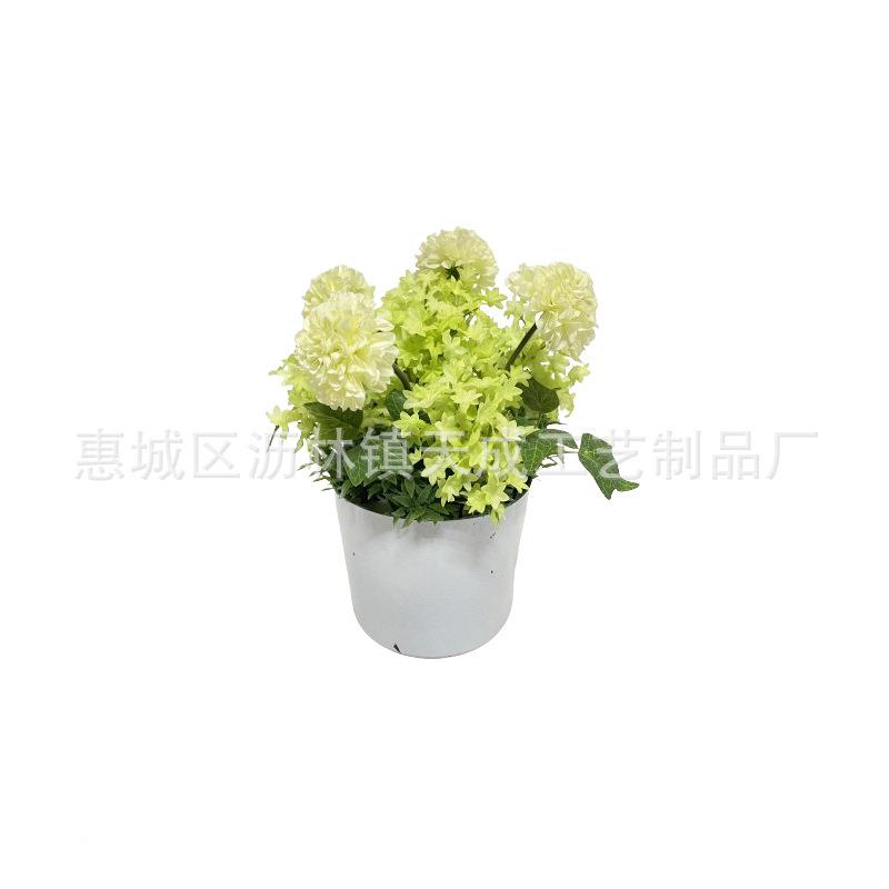 仿真摆复古油画色绣球盆栽家YWL花装居饰婚庆餐桌卧室设摄影拍摄