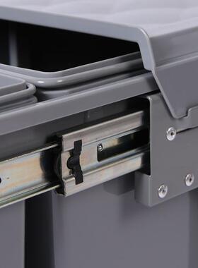 橱柜嵌入式垃圾桶厨SHUNDA-N房隐藏0分类10LL+2清洁桶拉式阻抽尼