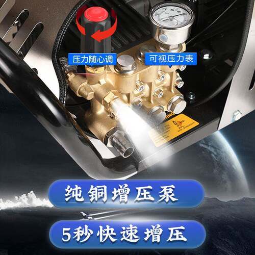 黑超高压大功率洗车机30V工业清洗机20V养猫殖场商用ESH2洗车8机