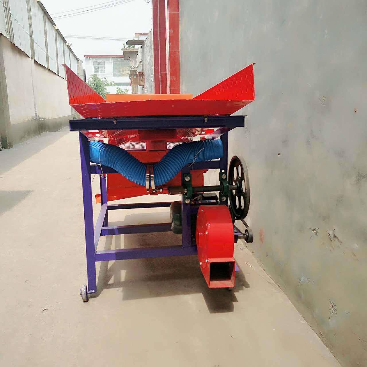 小型振动谷分机离筛家用电的粮双层吸风净机BTO黄豆/子去石除杂械