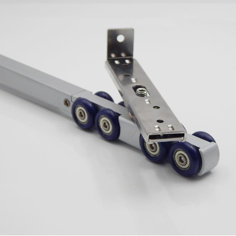 厂家销单向QOI缓冲木门吊轮轮吊轨推拉门阻直尼滑轮轨道吊导向轨