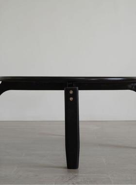 简约黑色茶木茶几组合发小户型沙茶桌子家用客厅IQA轻奢实小几