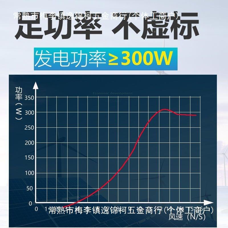 风力发电机家用22V永型磁小车载12V24V风光互补风0能发机电300W3