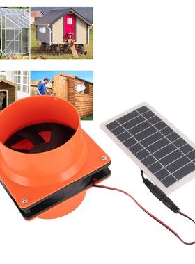 12直V太阳能板发电4/6寸筒30CFM静风机游艇房车厨房机音舱1UVM排