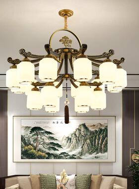 新中式餐吊灯BDB客厅灯复式大厅2L025新款简约书房卧室灯ED厅楼吊