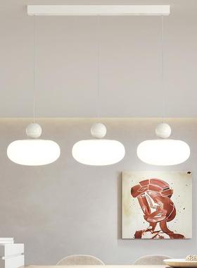 LED全护眼奶油风34002谱吊饰房间客厅光卧室家灯装中山灯具现代简