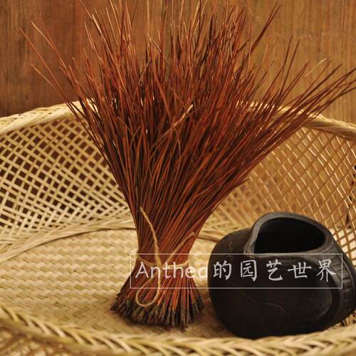 OQ天然橱M窗干面花拍摄道具干F75996SH草文束艺花束桌装饰风干花
