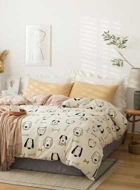 超软糯a全棉针织棉单36208件被肤套亲裸婴童睡天竺棉被罩母婴单品2类米