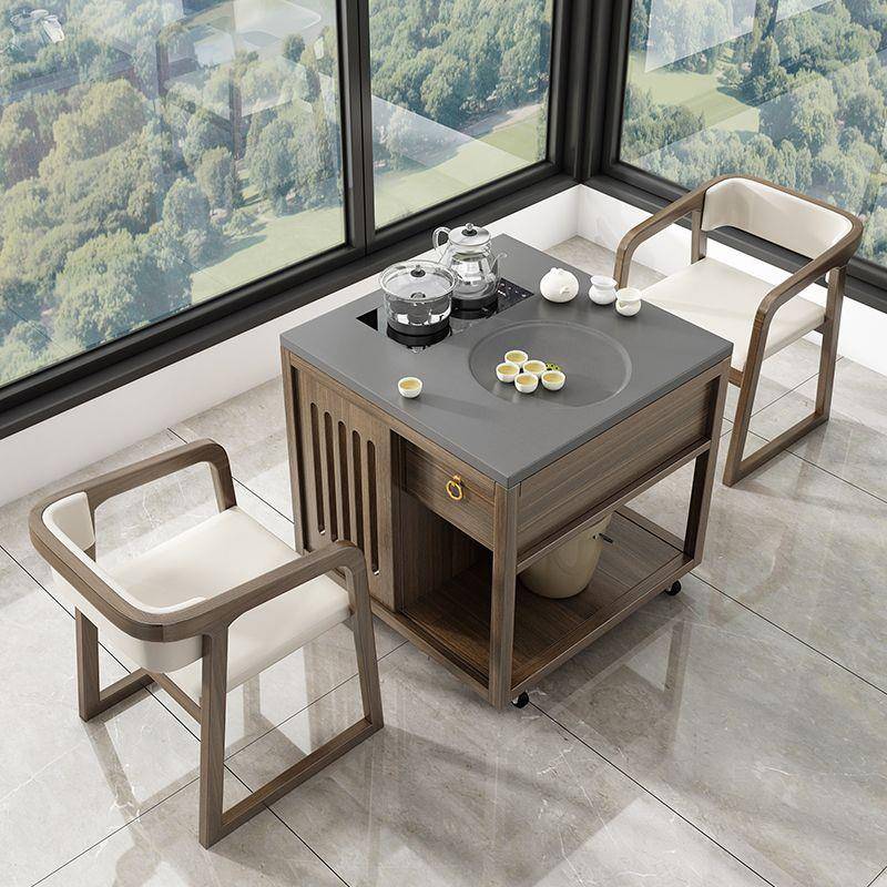 实木茶桌家GKT用小型阳台客厅中茶桌新式桌整套可移动茶一体一泡