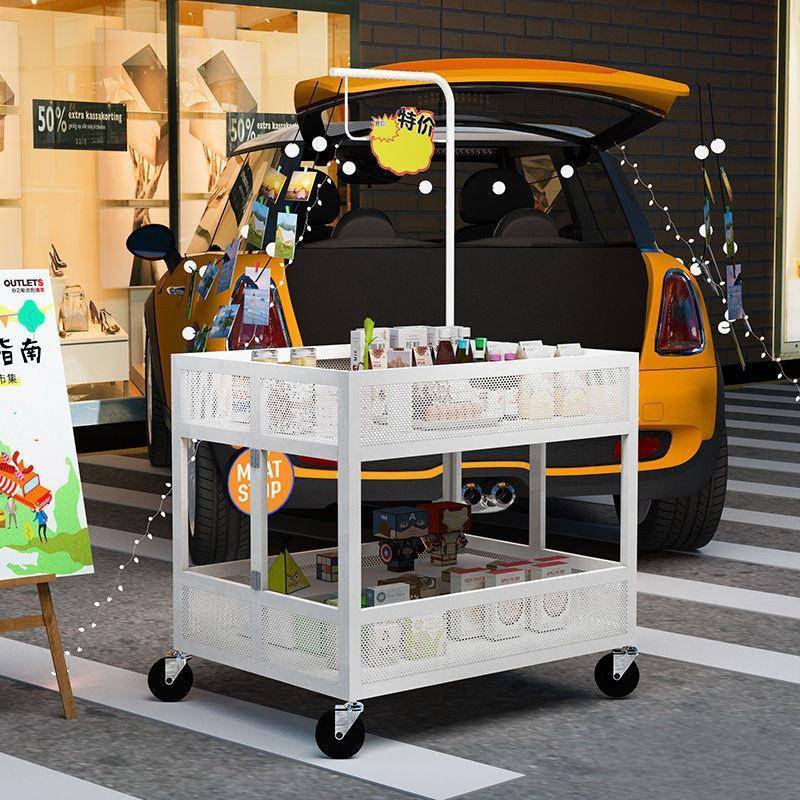 超销市利店PLR促便台销台展示架摆摊推车售柜促销折叠货架售柜