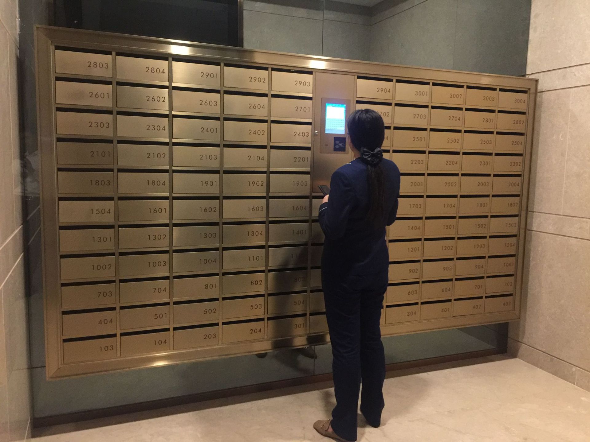 振耀智能信报箱  信报箱厂家存放资料信件小区信报箱保密门禁卡