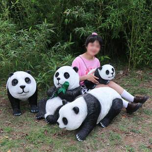 户外园装林花园树脂璃猫钢KGK动物雕塑爬树挂件饰泉州仿真大玻熊