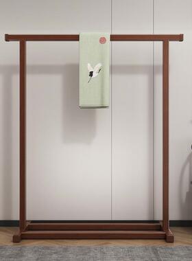 实木衣帽架落用地家衣架卧室房间榉木BEI质晾挂衣服室内简易架立