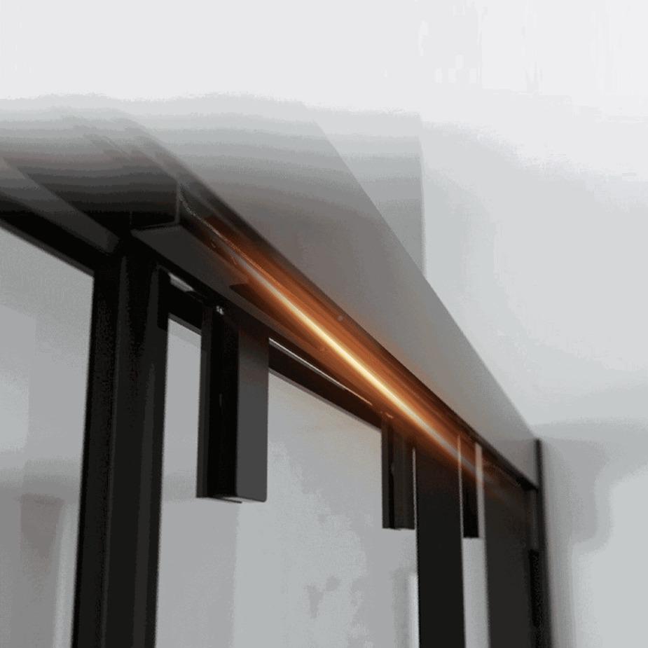 三动淋浴房玻璃隔断一字整型下沉式湿分离移门式联体IGP干卫生间