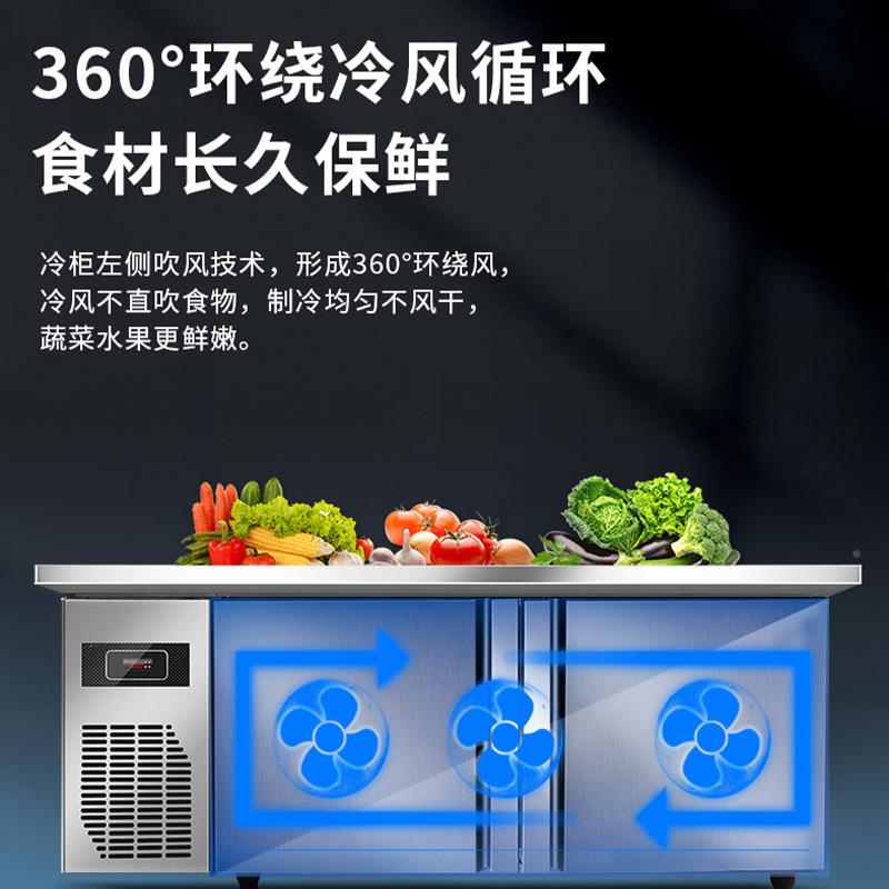 绅风电冰柜商用冷器藏广EPM展示柜操作台保鲜柜水吧工作台大容量