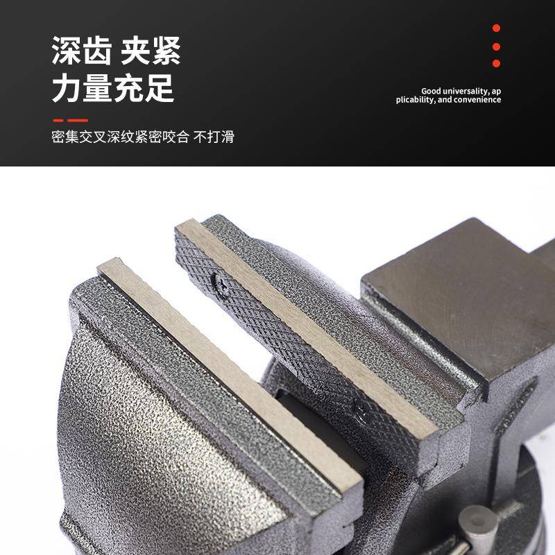 台虎易钳厂口家直供桌虎钳十EVT字平钳口美式简平口钳机用平钳