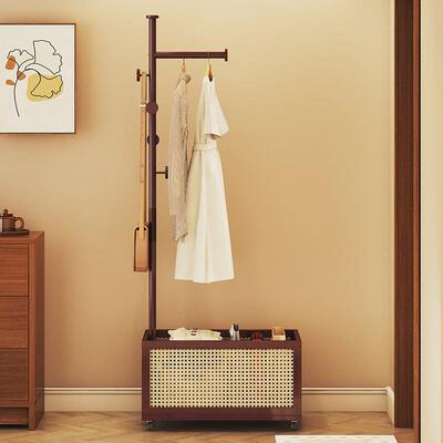 帽架篓落地挂衣架卧家用门后收纳脏HPB衣简约衣架可移衣室动民宿