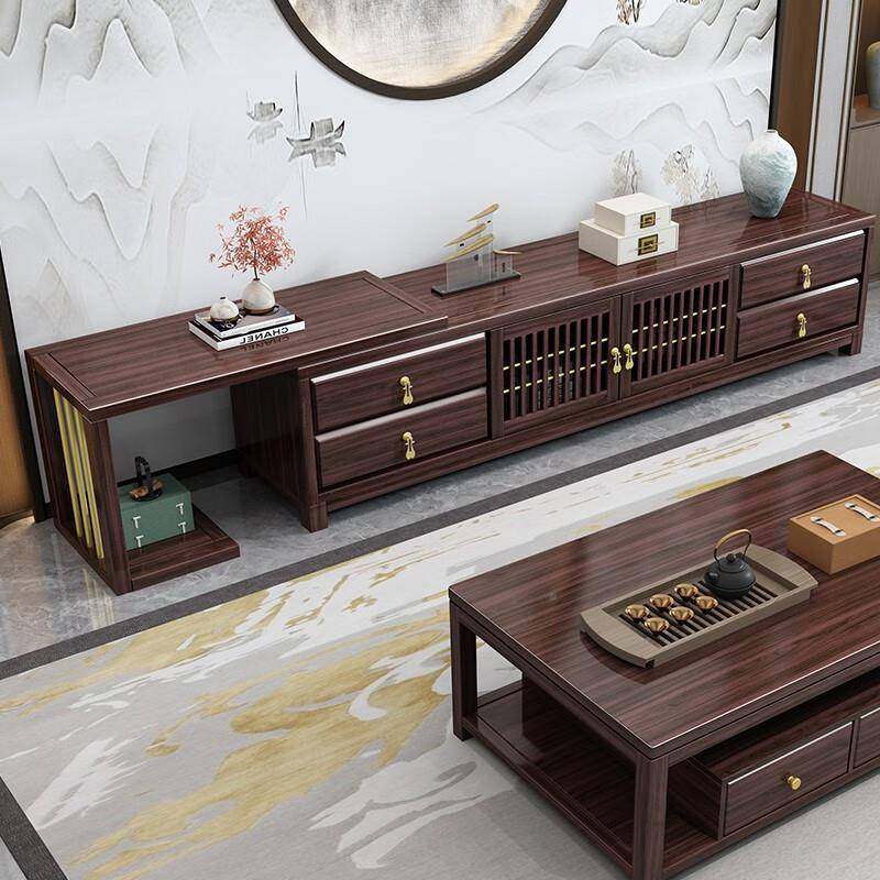 几乌金木实TJS木茶电视视柜组合客厅家具柜储物新中式小户木型实,鲜花速递/花卉仿真/绿植园艺,其它园艺用品,淘宝优惠券,粉丝福利购,淘宝优惠卷