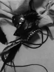 Dark Night Raven*Kmrii Series Dark Leather Snake Pattern Visual Style Avant-Garde Custom Leather Bracelet Accessories
