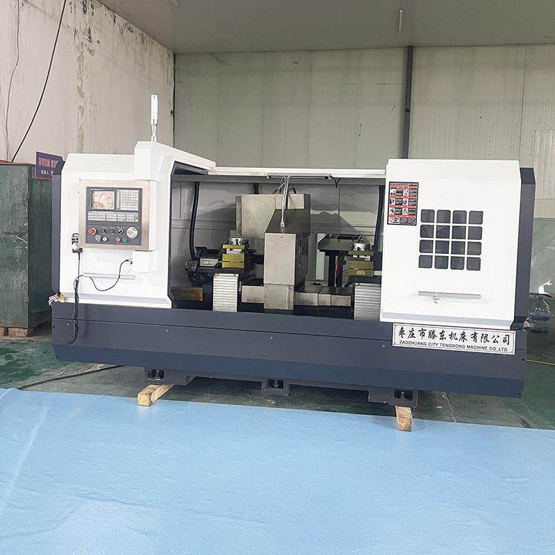 双主轴数控车床SCK-72同时加工一个工件同心度高加工精度好