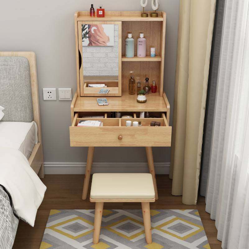实木梳妆台卧室化妆镜收纳柜一体现代简约60cm迷你经济型化妆桌,玩具/童车/益智/积木/模型,垂直悬浮玩具,淘宝优惠券,粉丝福利购,淘宝优惠卷