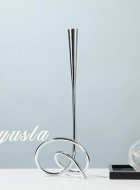 简XFG约客厅玄关柜桌店面法蜡烛台式复古风楼售处酒别墅摆件软装