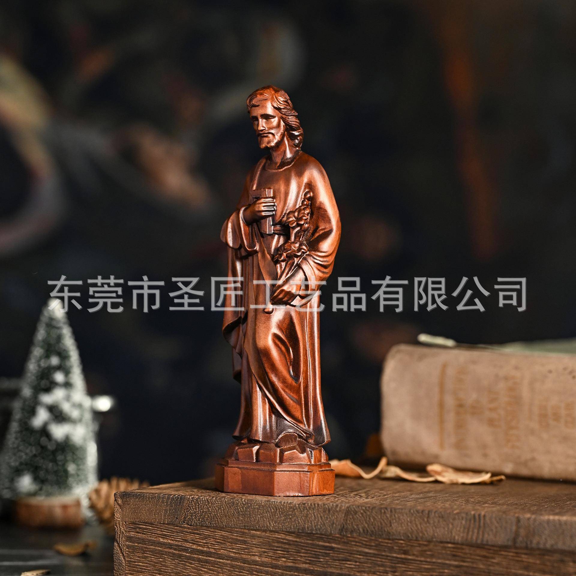 木雕刻创西方人柜物像系列意跨境摆件客厅电视实家居BGRS0001装饰