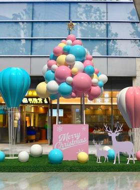 户外热dFSW气装饰具道场景布置商场挂饰橱窗婚庆球4S开业美陈p点