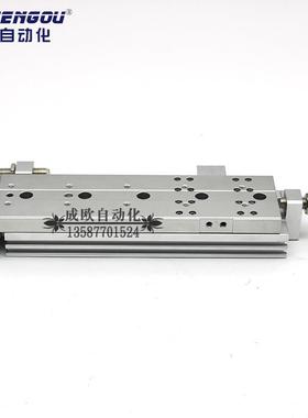 亚德客型双轴0型精密滑台气缸HLQ/L/HQ25ZOTX1X20X30X40X50SLAS/A