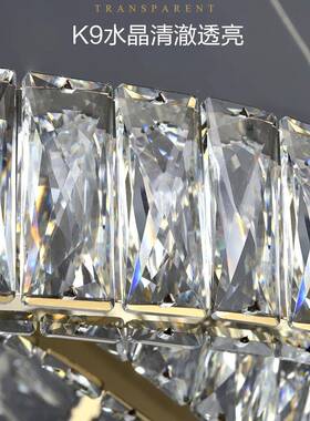 VHZ客代厅水晶灯2025年新吊款轻奢loft楼梯室灯创意现简约餐厅卧